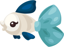 Achiki Green Red Panda Fish