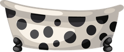 Dalmatian_bathtub