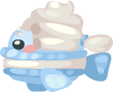 Blue Macaron Fish