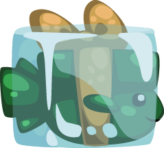 Christmas Ice Block Fish